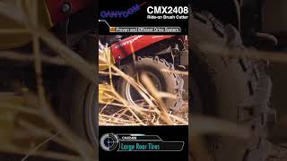 Canycom Ride-on Brush Cutter CMX2408 Large Rear Tires #shorts #brushcutter