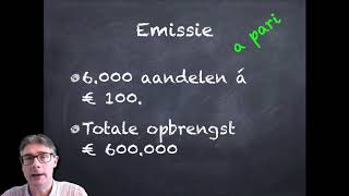 Emissie van aandelen Bedrijfseconomie havo/ vwo