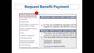 Request Benefit Payments