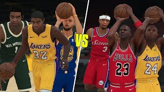 Greatest Point Guards vs Greatest Shooting Guards Of All Time! NBA 2K18 Challenge!