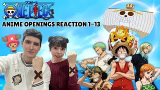 Non Anime Fan Reacts To All One Piece Openings Pt. 1 (1-13)