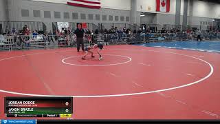 10U 49 Jordan Dodge Bulldog Wrestling Club Vs Jaxon Brazle Team Real Life