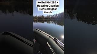 Kolibri KM-280 Haswing Osapian 55lbs 3rd gear, 4km/h