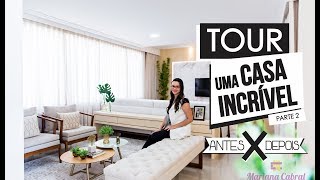 TOUR Sala de TV e Estar | Living - ANTES e DEPOIS  - Mariana Cabral