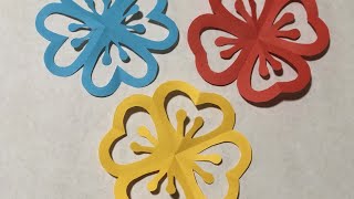 How to Make paper flowers พับดอกไม้จัดบอร์ด ตกแต่งห้องเรียน | krununa