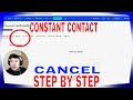 ✅  How To Cancel Constant Contact Subscription 🔴