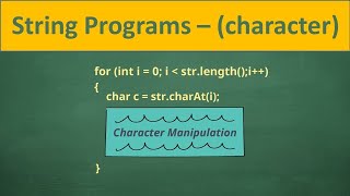 Solve any String Program (character manipulation)