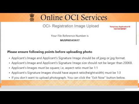 OCI Application Process OCI Application Process