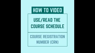 USFCA Course Registration Number CRN