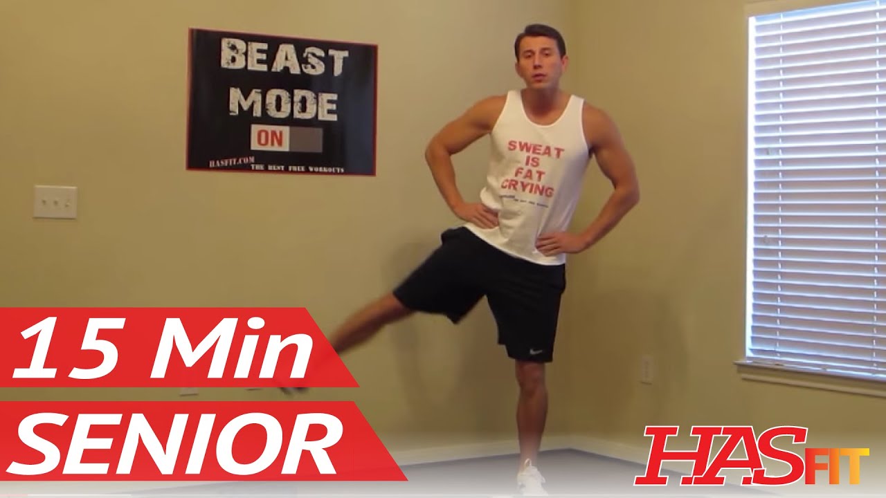 15 Minute Senior Workout - HASfit's Low Impact Workout - Senior ...