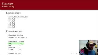 1.13 - Quick Intro to Java - Exercise: Ranked Voting