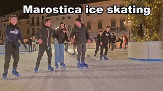 Marostica veneto Italy ice skating 2023