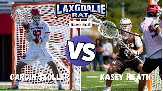 All 22 saves! Cardin Stoller (Rutgers) vs. Kasey Heath (Lehigh) - Lacrosse Goalie Save Edit