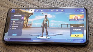 IOS 14 Fortnite Mobile Iphone XS Max - 60fps - High Graphics Gameplay