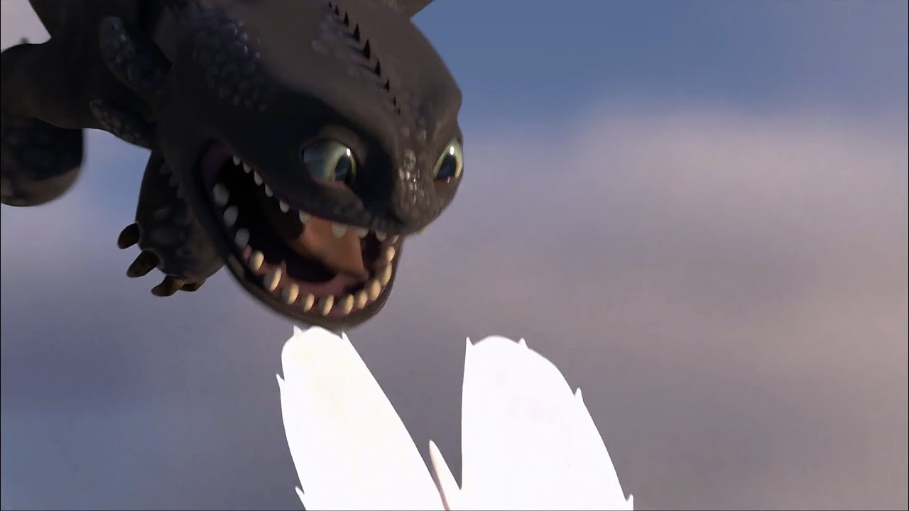 Deleted Scene Toothless X Light Fury Httyd 3d Animation Youtube