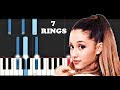 Ariana Grande - 7 Rings (Piano Tutorial)