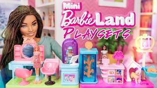 NEW Mini BarbieLand Play Sets?! Salon, Pet Shop, Beach | Dolls for Dolls