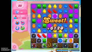 Candy Crush Level 1348 Audio Talkthrough, 1 Star 0 Boosters