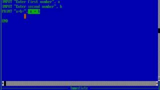QBASIC TUTORIAL 3 USE OF INPUT COMMAND IN ENGLISH