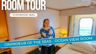 TOO SMALL? Ocean View Room Tour: Grandeur of the Seas - 2630