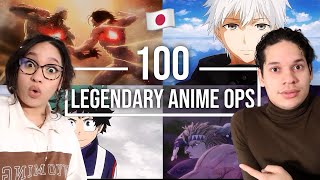 Latinos react to 100 Legendary Anime Openings for the first time