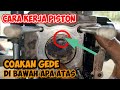 TUTORIAL- CARA PASANG PISTON Seher Vega Jupiter dan Cara kerja kelep