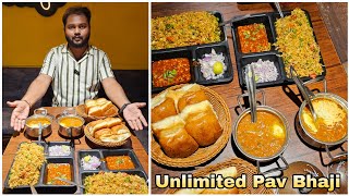 Unlimited Barbeque पाव भाजी | Unlimited Barbeque Pav Bhaji ₹ 129 Only /- | Tawa Pulao ₹ 99 only /-