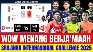 BOBY/MELATI LOLOS SEMIFINAL‼️Yess 7 Wakil Indonesia LOLOS SEMIFINAL.! Hasil Semua Sektor Srilanka IC