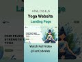 How to Create Yoga Website Using HTML & CSS | Fast Code