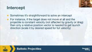 Lecture 8 Ballistic Projectile Targeting