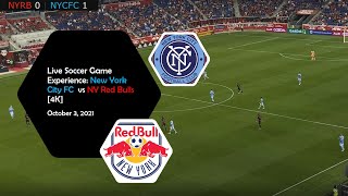 Live Soccer Game Experience: New York City FC vs NY Red Bulls [4K]