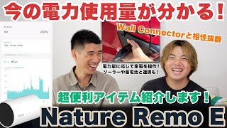 【家充電が快適に】Tesla充電など家庭の消費電力を見える化！Nature Remo Eでウォールコネクタと家電を連動させてみた！ソーラーや蓄電池とも連携！