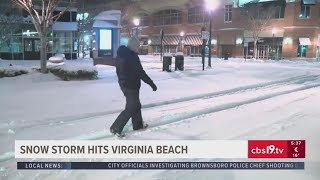 Major winter storm hits Virginia Beach