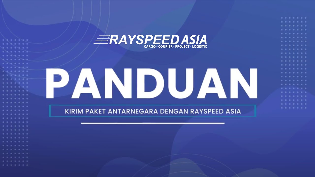 Perhatikan Hal Ini Saat Kamu Mengirim Paket Lewat Rayspeed - YouTube