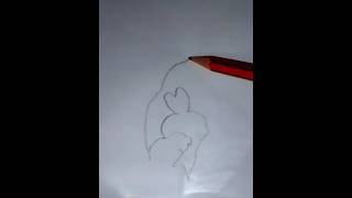 Draw 🎨 a parrot, rabbit, cat and dog from one line #short