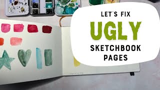 Fixing Ugly Sketchbook pages