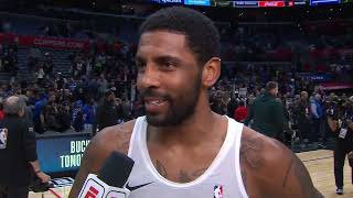 It's been a LONG 96 hours 😅 - Kyrie Irving after his Mavericks debut | NBA on ESPN