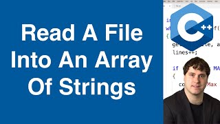 Read And Store Each Line Of A File Into An Array Of Strings | C++ Example
