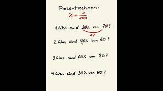 Prozentrechnung - schnell und einfach. Genialer Trick. #prozentrechnung #mathetrick #trick #mathe