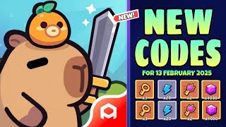 Capybara Go!! REDEEM CODE | New Capybara Go Codes 13 February 2025 | Capybara Go Codes