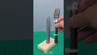 Amazing ideas with fork #diy #tips #ideas #experiment #shorts