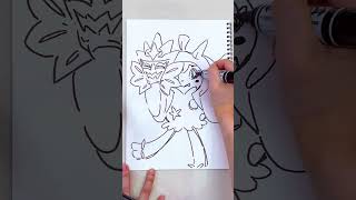 【お絵かき】左右どっち？選んだ方のポケモンのイラスト描いてみた！Pokémon's Art Challenge #shorts