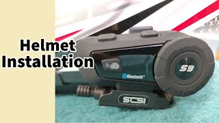 How to Install Helmet Intercom - SCS S9 Installation