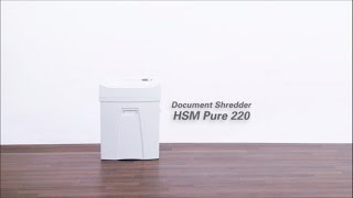 HSM Pure 220 Paper Shredder Security