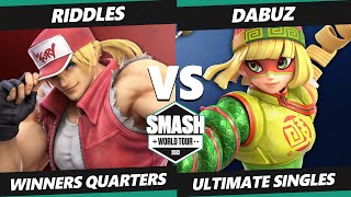 SWT NA East RF Winners Quarters - Riddles (Terry) Vs. Dabuz (Min Min) Smash Ultimate Tournament