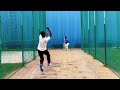 cricket batting practice and bowling cricket practice batting nets cricket practice video