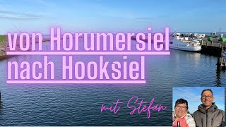 Eine entspannte Fahrt von Horumersiel nach Hooksiel in der Begleitung von Stefan .....