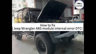 How to fix Jeep Wrangler ABS module internal error #carrepair #supercars #abs #jeep