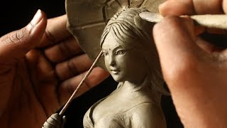 Beautiful Clay doll making with clay | mitti ki gudiya | clay art