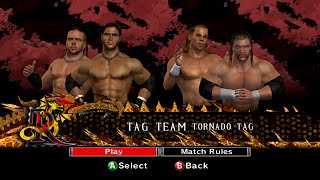 WWE SmackDown VS Raw 2007 Xbox360 - MNM VS D-Generation X - Tornado Tag Team [2K][mClassic]